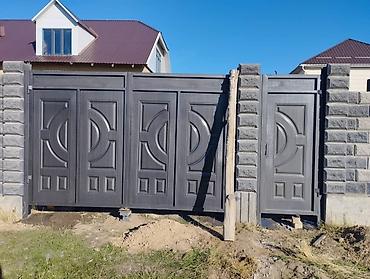Откатные ворота: Ворота Ворота Распашные, Штампованный Кыргыз оймо баардык турун — 5