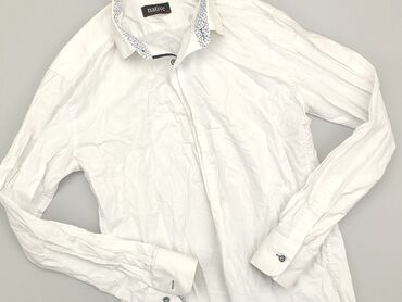 dluga koszula biala: Shirt 15 years, condition - Fair, pattern - Monochromatic, color - White