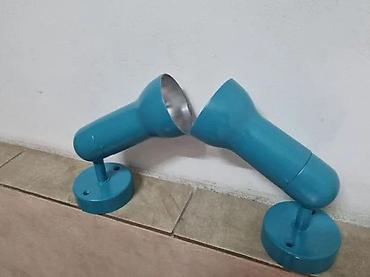 lusteri za dnevnu sobu cena: DVE STARE ZIDNE LAMPE - ALUMINIJUM | Dve stare aluminijumske zidne — 2