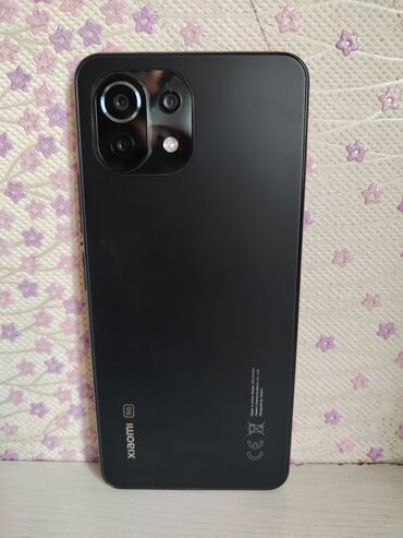 ткань лайт: Xiaomi, Mi 11 Lite, Б/у, 128 ГБ, цвет - Черный, 2 SIM