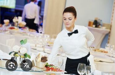 afsiant isleri: Ofisiant tələb olunur, Restoran, Gündəlik ödəniş, İstənilən yaş, 1-2 illik təcrübə