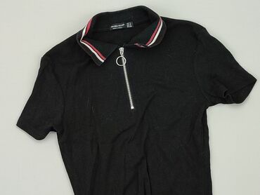 la mania t shirty czarne: Polo shirt, Bershka, S (EU 36), condition - Very good