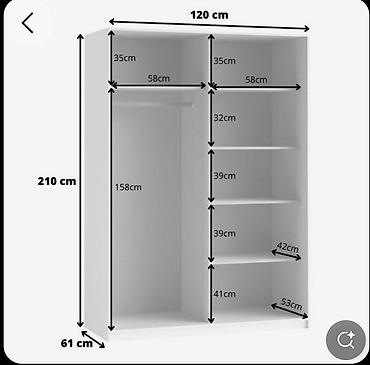Гарнитуры для прихожей: Гарнитур для прихожей, Шкаф, Металл, цвет - Белый — 59