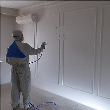 Покраска: Покраска стен и потолков краскопультом - Профессиональное нанесение — 1