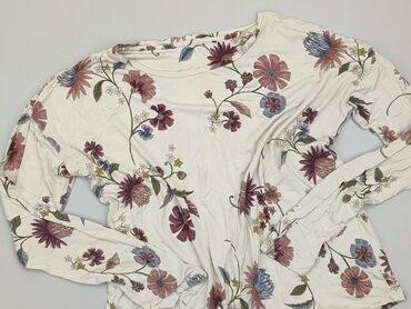 białe dopasowana bluzki z długim rękawem: Blouse, L (EU 40), condition - Good