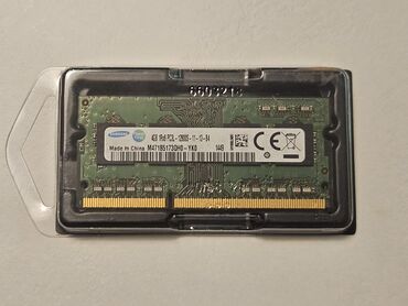 оперативка для ноутбука: Оперативная память, Б/у, Samsung, 4 ГБ, DDR3, Для ноутбука