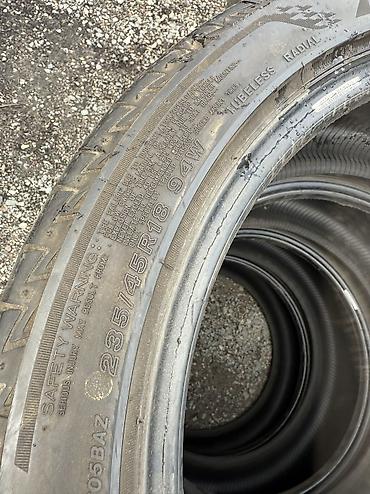 90: Шины 235 / 45 / R 18, Лето, Б/у, Комплект, Легковые, Япония, Bridgestone — 4