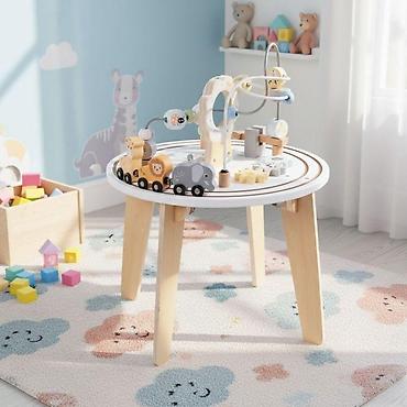 topmove kofer: Drveni 5u1 edukativni interaktivni sto za decu – ECOTOYS Šifra — 2