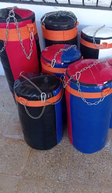 Boks aparatları: Dəri zamenitel brezent materiallarından boks kisəsi sifariş qəbul — 7