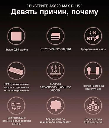 xbox wireless controller: Клавиатура, Akko, Механическая, Bluetooth, Проводное подключение, Размер: 75% — 1