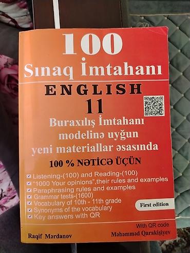 Testlər: Məhsul: “100 Sınaq İmtahanı – English 11” hazırlıq kitabı Təsvir: - — 1
