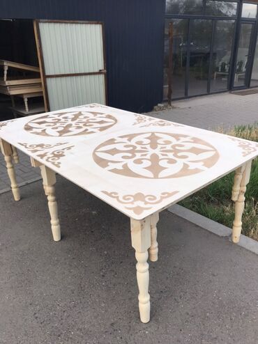Национальные кыргызские столы: Продаю столы(ножки для столов) национальные,расклалные, принимаем — 15