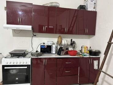 купить тошок: Кухонный гарнитур, цвет - Красный, ДСП