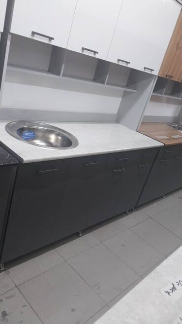 Кухонные гарнитуры: Кухонный гарнитур, Новый, цвет - Белый, ДСП, Платная доставка, Самовывоз — 9