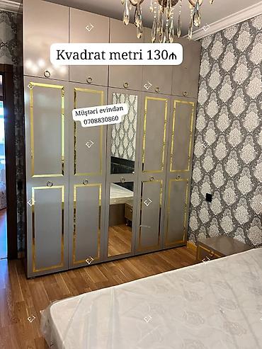 Мебель для дома на заказ: Прямой шкаф, Для спальни, Для одежды, Распашной, Встраиваемый, 6 дверей — 1