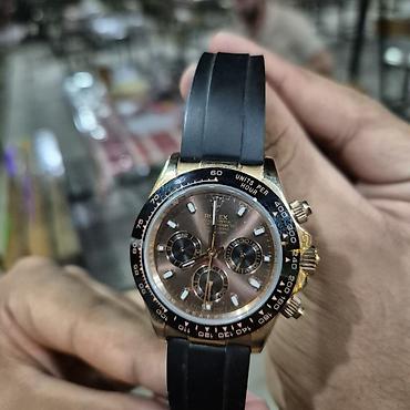 luc qızıl saat: Rolex stilində premium keyfiyyətli kvars mexanizmli xronoqraf qol — 7
