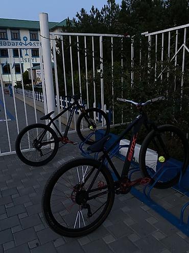 yük velosiped: BMX üslubunda dağ/şəhər velosipedi - Rəng: qara gövdə, qırmızı “BMX” — 4