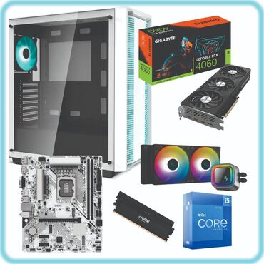 Kompüter ehtiyyat hissələri: Gaming PC Case: DeepCool CH560WH CPU: Intel Core i5-12600K Cooler