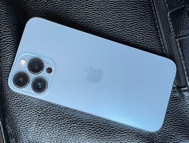 Apple iPhone: IPhone 13 Pro Max, Новый, 256 ГБ, Голубой, Защитное стекло, Чехол, Кабель, 88 %