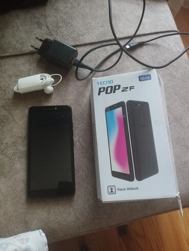 tecno pova 2: Tecno Pop 2F, 16 GB, rəng - Qara, İki sim kartlı