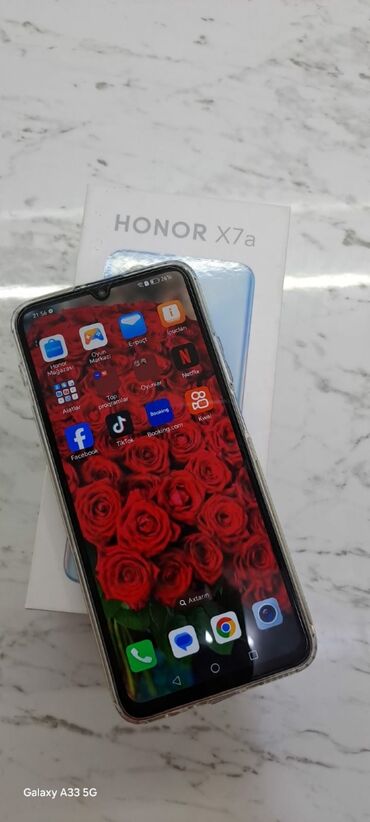 usb type c: Honor X7a, 128 GB, rəng - Gümüşü, Düyməli, Sensor, Barmaq izi