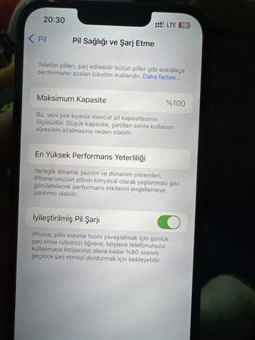 Apple iPhone: IPhone 13, 128 GB, Zəmanət, Simsiz şarj, Face ID