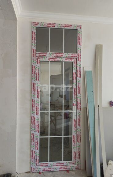 Plastik pəncərələr: Yeni İkiqat şüşə paketi Plastik pəncərə, Еni: 1 sm, Uzunluğu: 100 sm, Pulsuz quraşdırma — 6