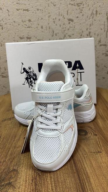 polo krasovka: U.S. Polo Assn. uşaq idman ayaqqabısı - Rəng: ağ, açıq mavi və pastel — 2