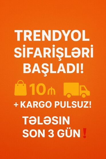 tikdirmek ucun don modeli: Yeni Trendyol endirim kampaniyası 🎉 10 AZN endirim + pulsuz kargo