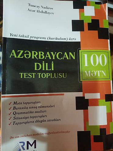 Məhsul: “Azərbaycan Dili – Test Toplusu (100 mətn)” Müəlliflər: Tuncay lalafo.az -da Məhsul: “Azərbaycan Dili – Test Toplusu (100 mətn)” Müəlliflər: Tuncay