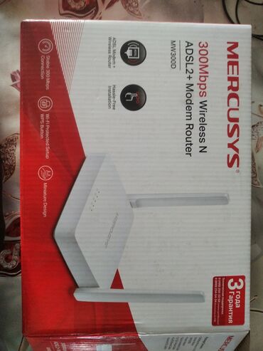 Модемы и сетевое оборудование: MERCUSYS MW300D — ADSL2+ модем‑роутер с Wi‑Fi N 300 Мбит/с Основные