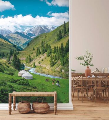 Фотообои: 🎁 АКЦИЯ! Клей белекке! 🎁 5 м²ден жогору фотообоига заказ берсеңиз – — 5