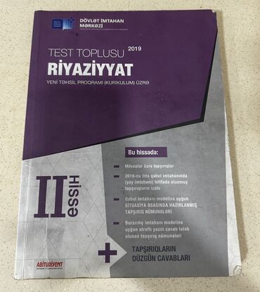 pdf riyaziyyat: Riyaziyyat 2-ci hissə toplu(2019)