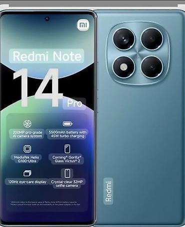 Redmi, Redmi Note 14 Pro, Б/у, 512 ГБ, цвет - Голубой, 2 SIM