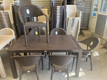 açılan masa modelleri: Yeni, Dördbucaq masa, 6 stul, Açılan, Stullar ilə, Həsir toxunuşlu, Türkiyə