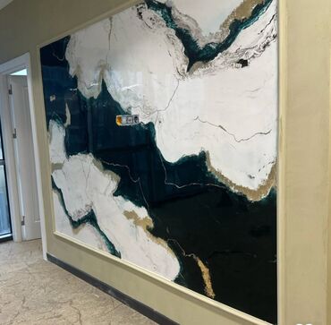 Maye divar kağızları: Dekorativ divar örtüyü – “Günəş şüası” effektli venesian/metallic — 7