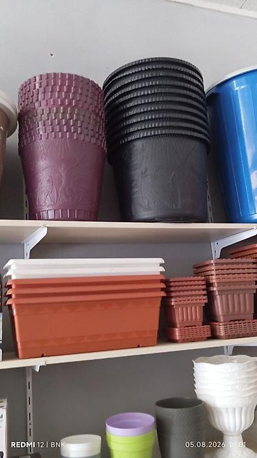 dibçək güllər: Bitkiləriniz üçün plastik dibçəklər – müxtəlif ölçü və modellər - — 2