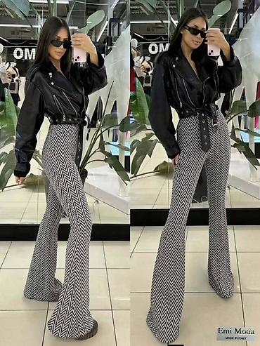 Pantalone: Ženske pantalone sa visokim strukom i zvonastim nogavicama - Kroj — 8