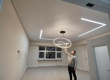 Натяжной потолок: Натяжной потолок Глянцевое, Матовое, 3D потолки Бесплатный замер, Гарантия, Монтаж — 1