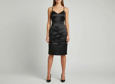 sukienki wieczorowe długie złote: Women`s dress, size S