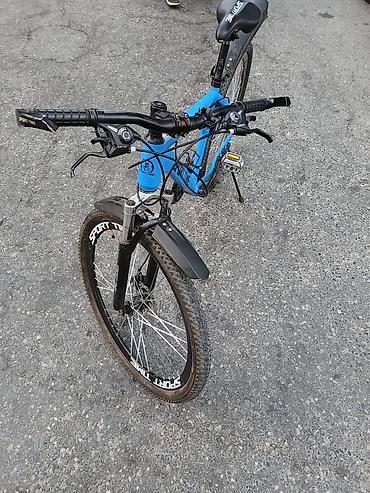 velo mtb: Sport Time dağ velosipedi - Çərçivə: yüngül alaşımlı, mavi rəng, düz — 3