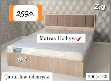 Çarpayılar: Yeni, İkinəfərlik çarpayı, Bazasız, Matras ilə, Siyirməsiz — 2