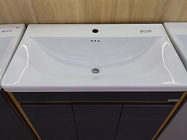 silver kitchen: Тумба под раковину с умывальником - Современный комплект для ванной — 2