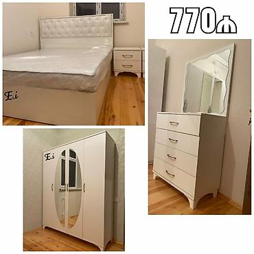 Ev və bağ: *Yataq Dəsti _ Yataq otağı mebeli* ✔️Rəng seçimi var Dolab ölçüsü — 2