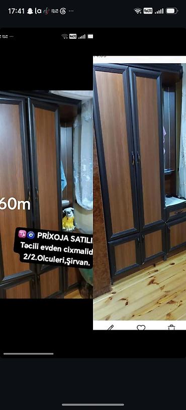 1 mertebeli ev certyojları: Prijoqa dolabı - Model: 2 qapılı üst bölmə + alt bölmələr, yanaşma — 1