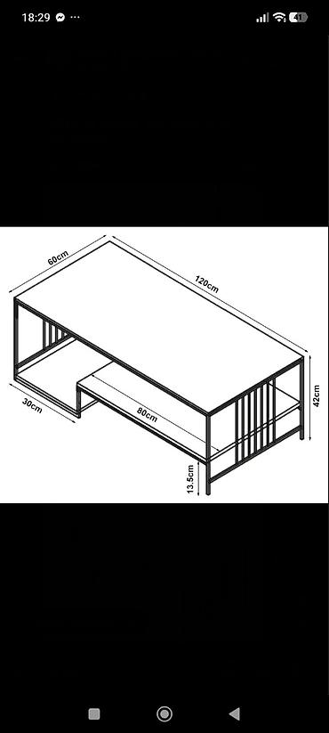 Nameštaj: Florence moderni klub sto sa imitacijom mermera – spoj luksuza — 2