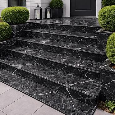 Mərmər: Mərmər pilləkənlər – dizayn və quraşdırma - Material: təbii mərmər — 9