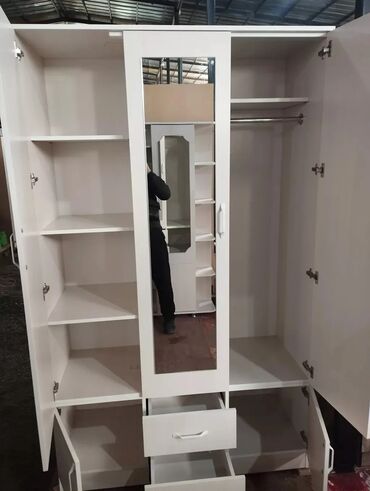 Шкафы для одежды: Шкаф для одежды, Новый, Прямой, ЛДСП — 14