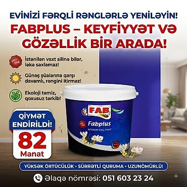 divar boyalari qiymeti: FAB boyaları – evinizi yeni rənglərlə yeniləmək üçün seçim! Fabplus — 1
