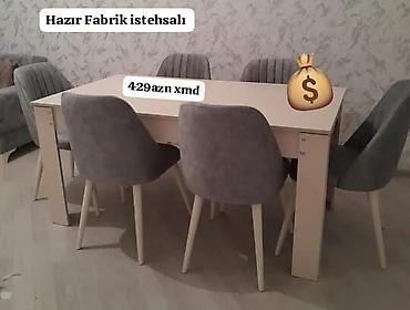 Masalar və oturacaqlar: Yeni, 6 stul — 1